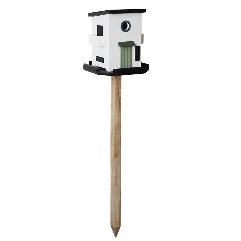 

Деревянная непромокаемая кормушка для птиц YY, садовые украшения, садовая вилла