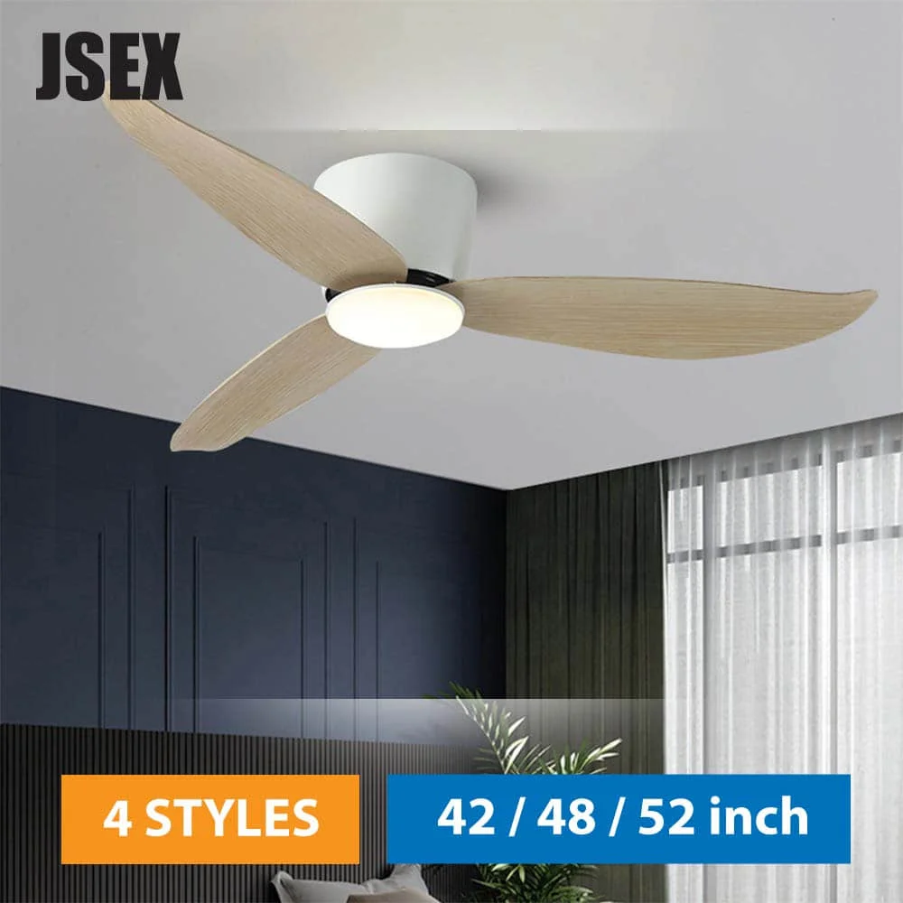 

48 inch Modern Led Ceiling Fans With Lights Ceiling Light Fan Lamp Ceiling Fan With Remote Control Decorative Bedroomhome 220v