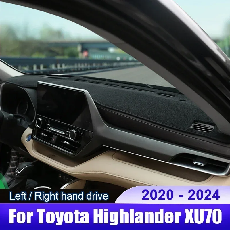 Для Toyota Highlander XU70 Kluger 2020 2021 2022 2023 2024 автомобильный коврик для приборной панели