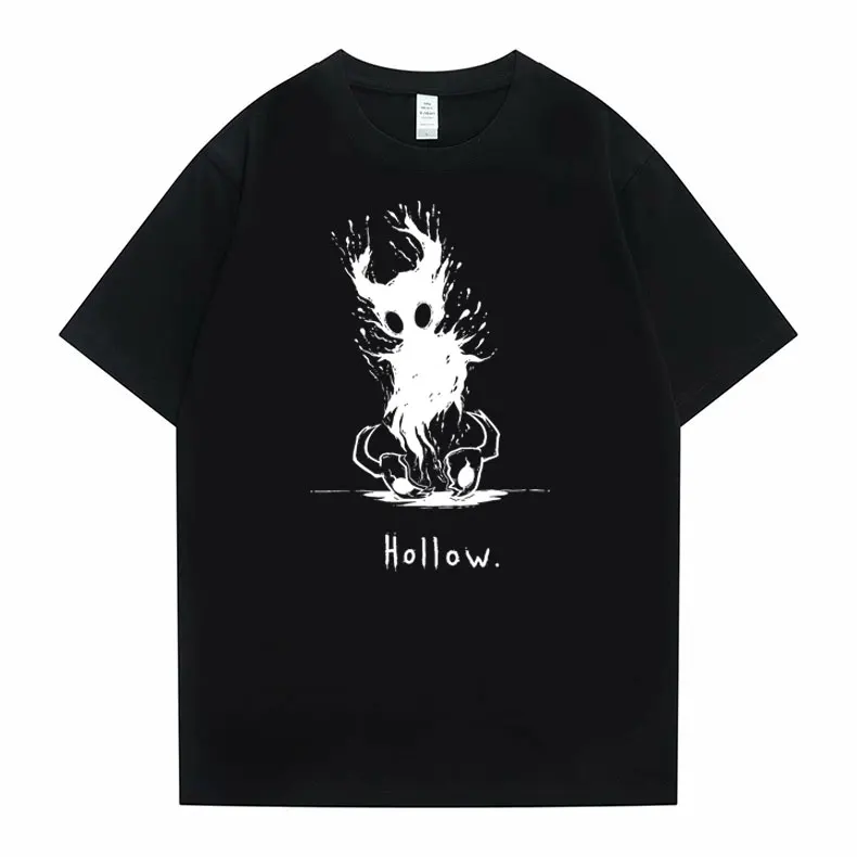 

Game Hollow Void Hollow Knight Tshirt Man Streetwear Men's Fashion Crewneck Oversized T-shirts Men Women Anime Cartoon T Shirt