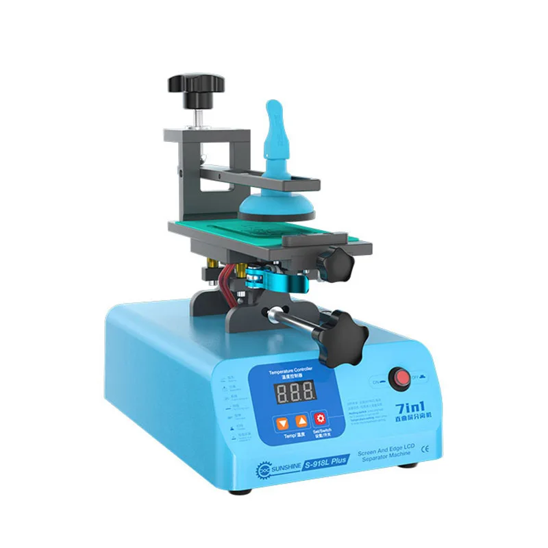 SUNSHINE S-918L Plus Сепаратор средней рамы 7 в 1 360 ° Вакуумный нагревательный стол с
