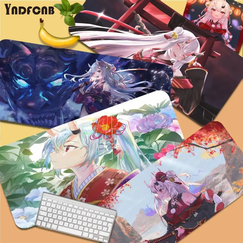 

Hololive Nakiri Ayame New Designs Beautiful Anime Mouse pad Mat for large Edge Locking Speed Version Game Keyboard Pad