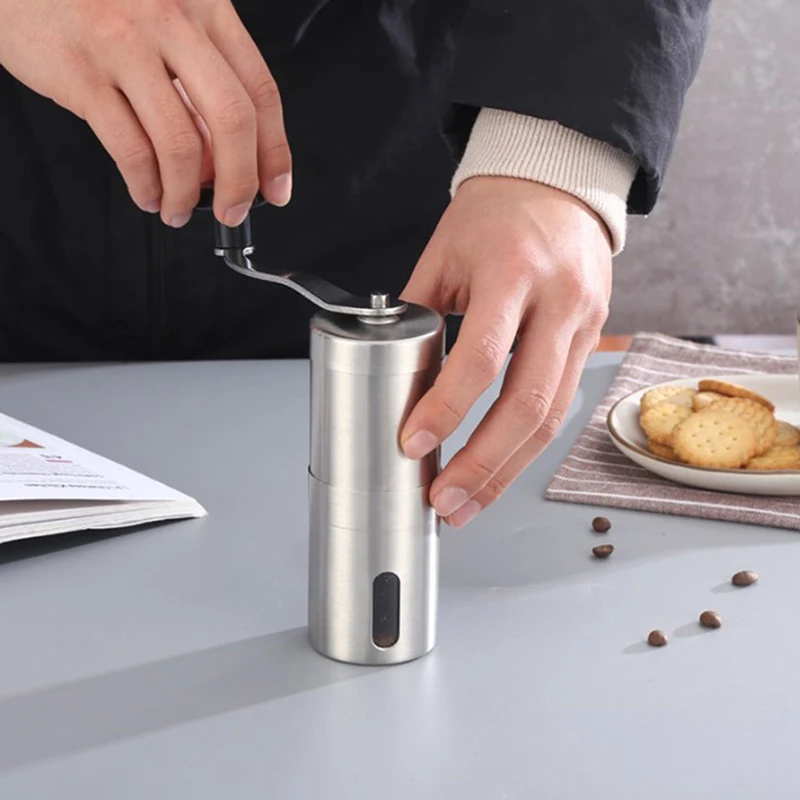 

Manual Coffee Grinder Mini Stainless Steel Hand Handmade Coffee Bean Grinders Mill Foamer Kitchen Tool Coffee Accessories