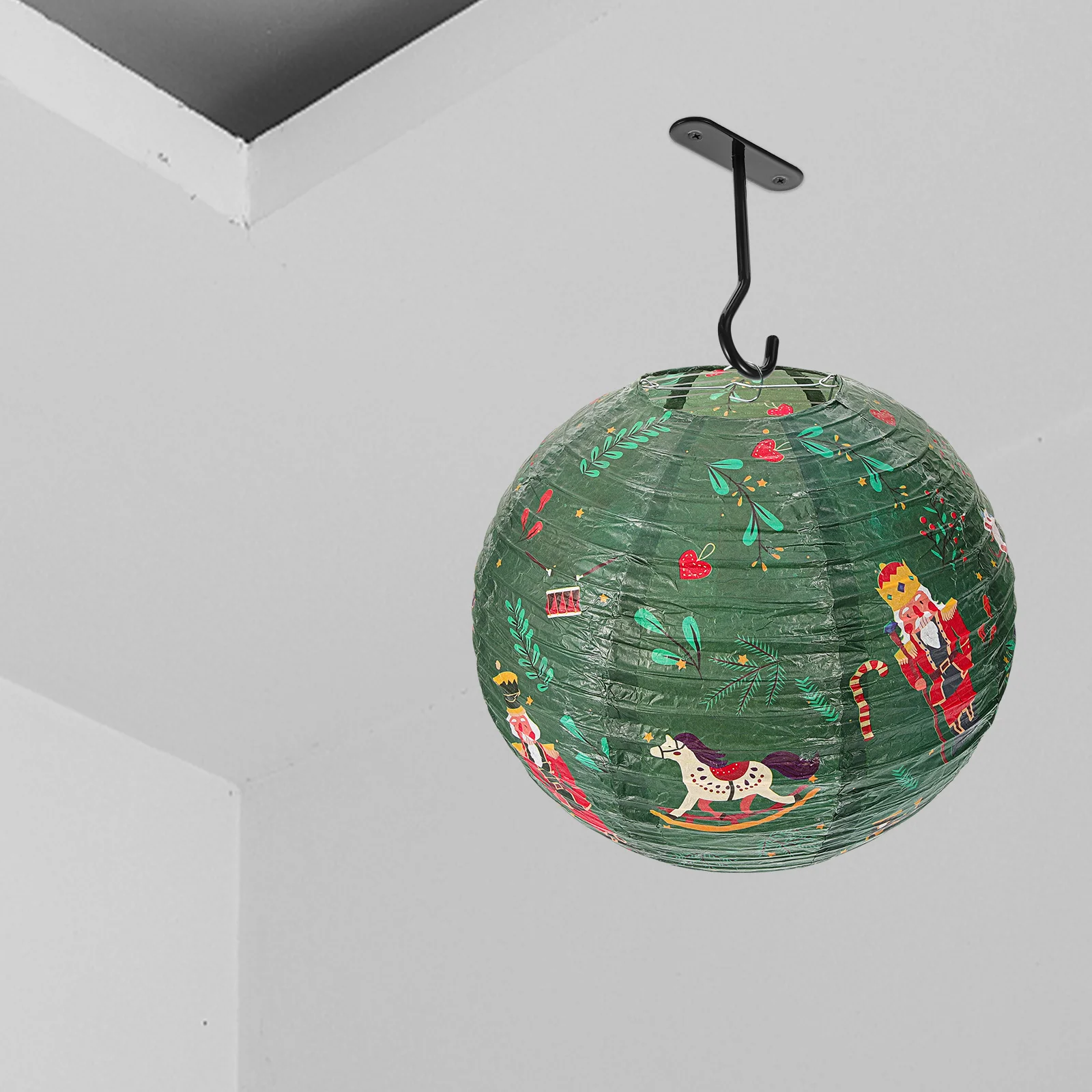 

2 Pcs Lantern Ornaments for Christmas Tree Nativity Decorate Home Paper Nutcracker Decorations Hanging Lanterns Centerpieces