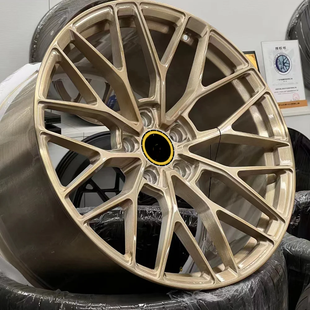 

rose gold brushed 5x112 5x120 5x114.3 passenger car wheel alloy rim