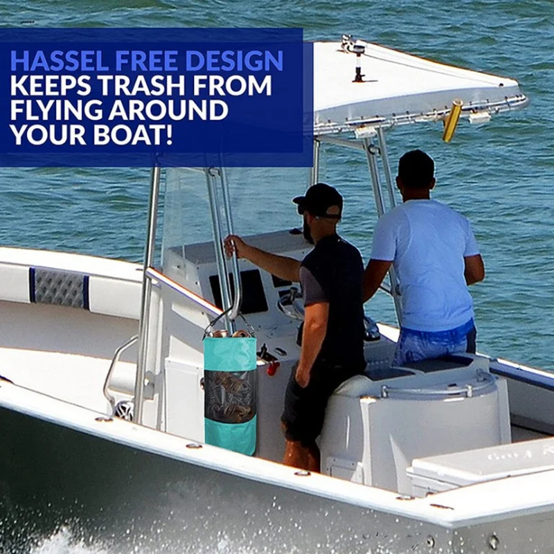 Мешок для мусора лодки портативный сетчатый мешок из ткани Оксфорд органайзер