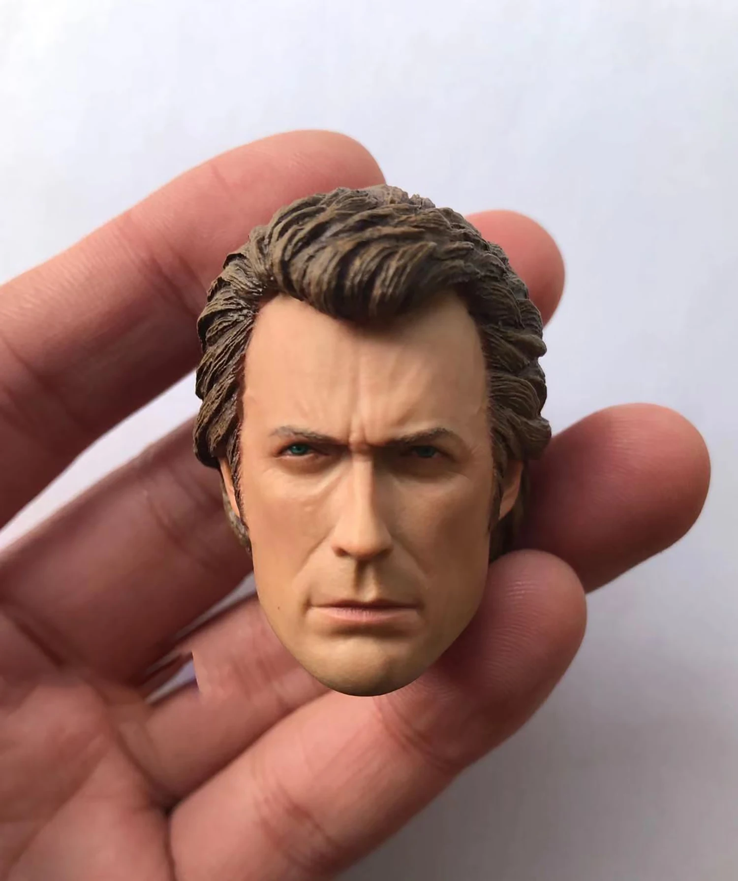 

1:6th Dirty Harry Eastwood Head Model Carved For 12" Male Action Figure Body