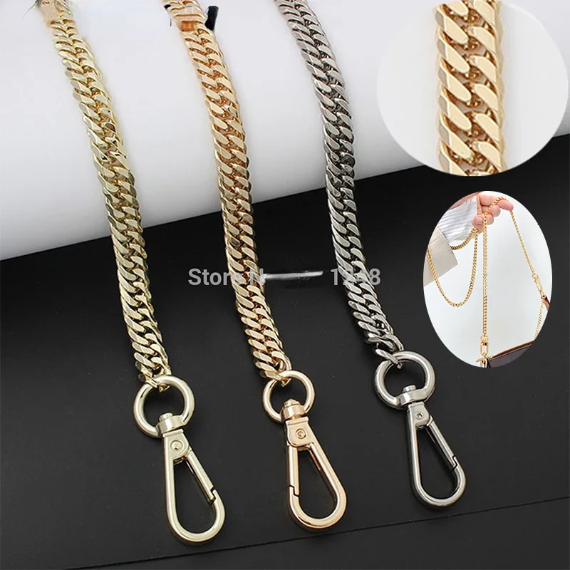 10mm Handle Accessory Bag with Gold Silver Metal Chain for Handbags Hardware Accessories Package Repair Metal Chain Purse Strap