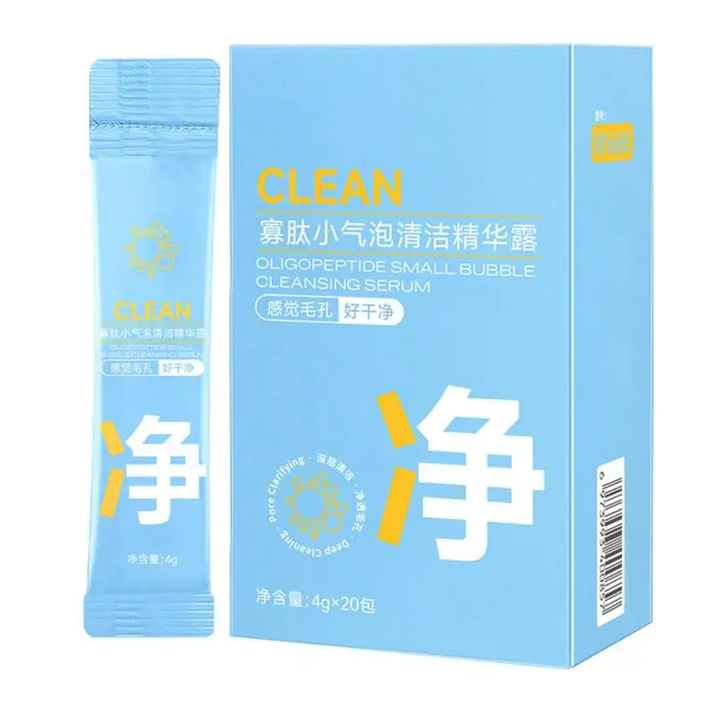 

Oligopeptide Cleaning Essence Shrinks Pores Remove Blackheads Oligopeptide Small Bubble Deep Cleansing Serums Skin Care