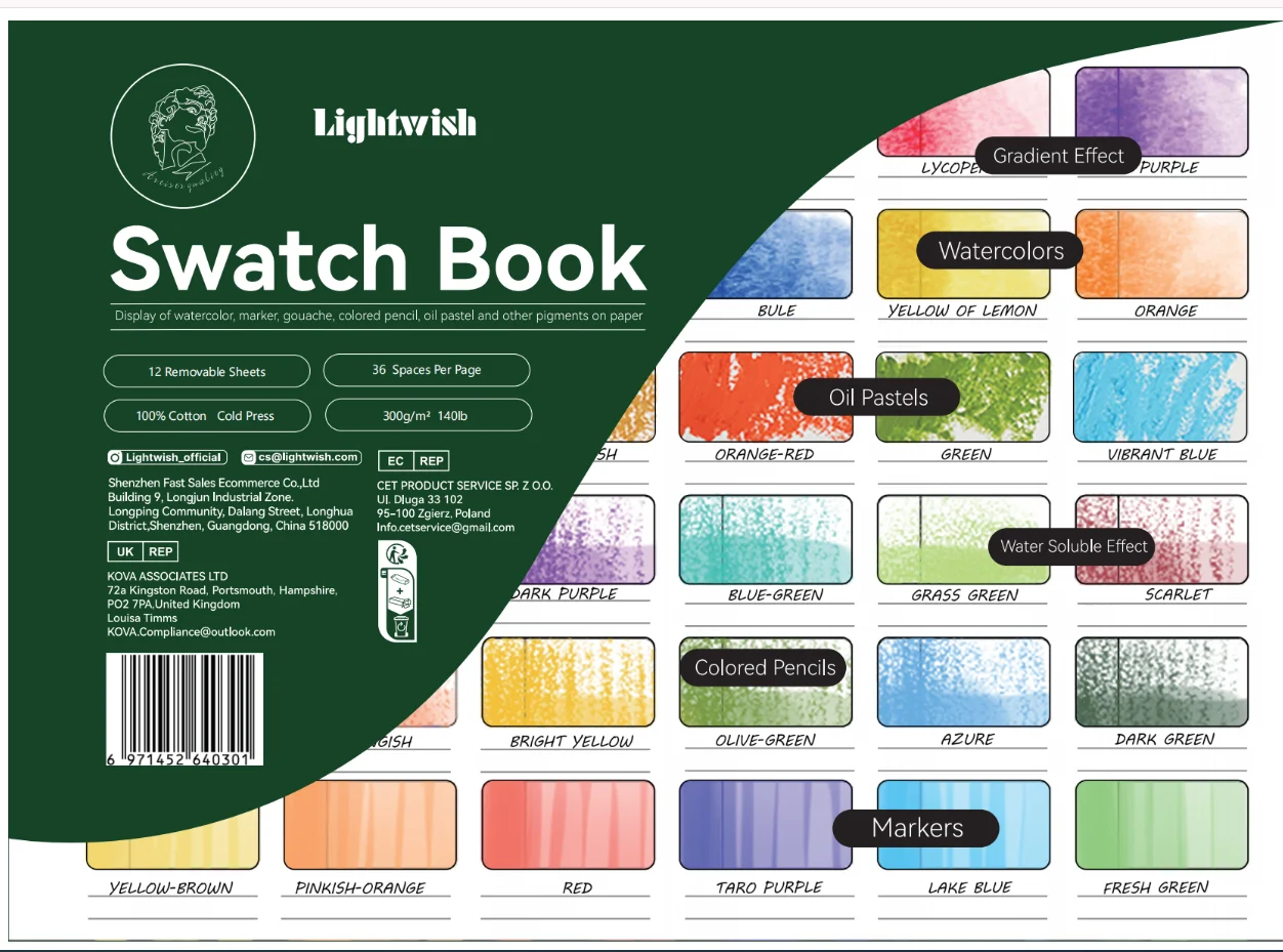 

Paul Rubens LIGHTWISH Акварельный блокнот 12 листов