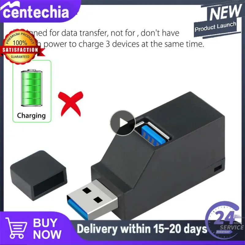 

1~5PCS 3.0 Hub 3 Ports Portable Fast Data Transfer USB Splitter for Computer Laptop Docking Station 2.0 Hub Adapter PC