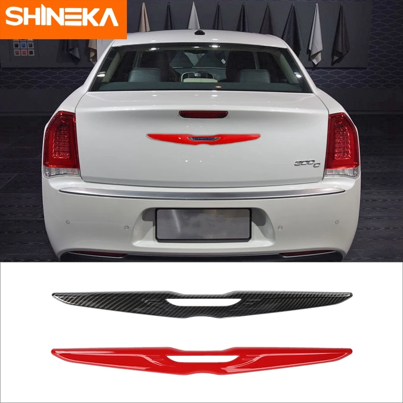

SHINEKA ABS Car Front Rear Emblem Badge Decoration Cover Trim Stickers For Chrysler 300C 2011-2022 Car Logo Exterior Accessories