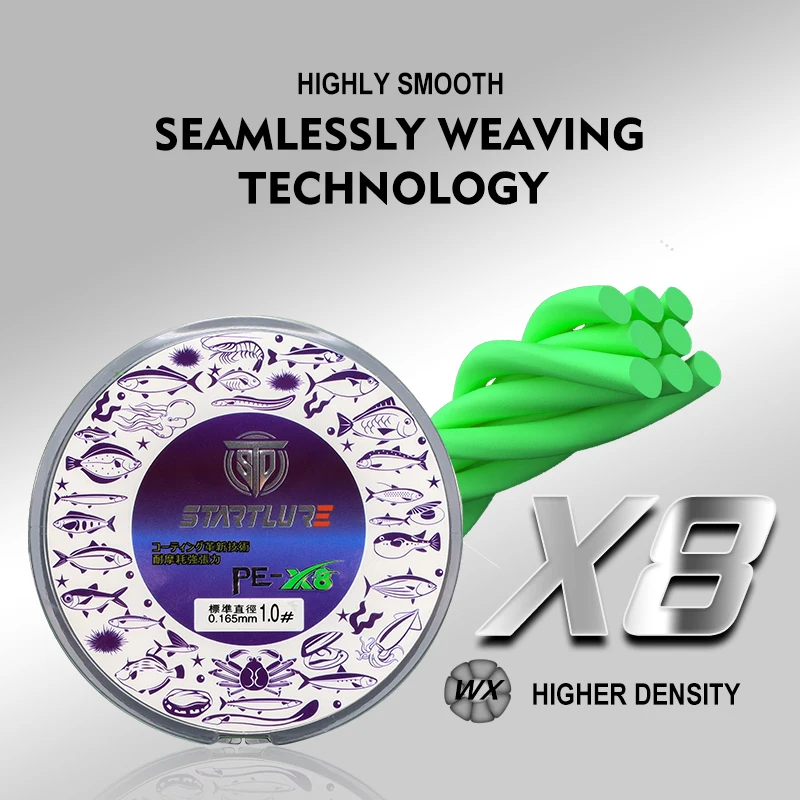 8-жильная рыболовная леска