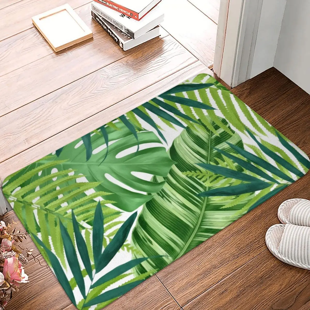 

Коврик для детской ладони, коврик, подкладка для ног, нескользящий абсорбирующий коврик из полиэстера, для передней комнаты, коридора, кухни, спальни, балкона, туалета