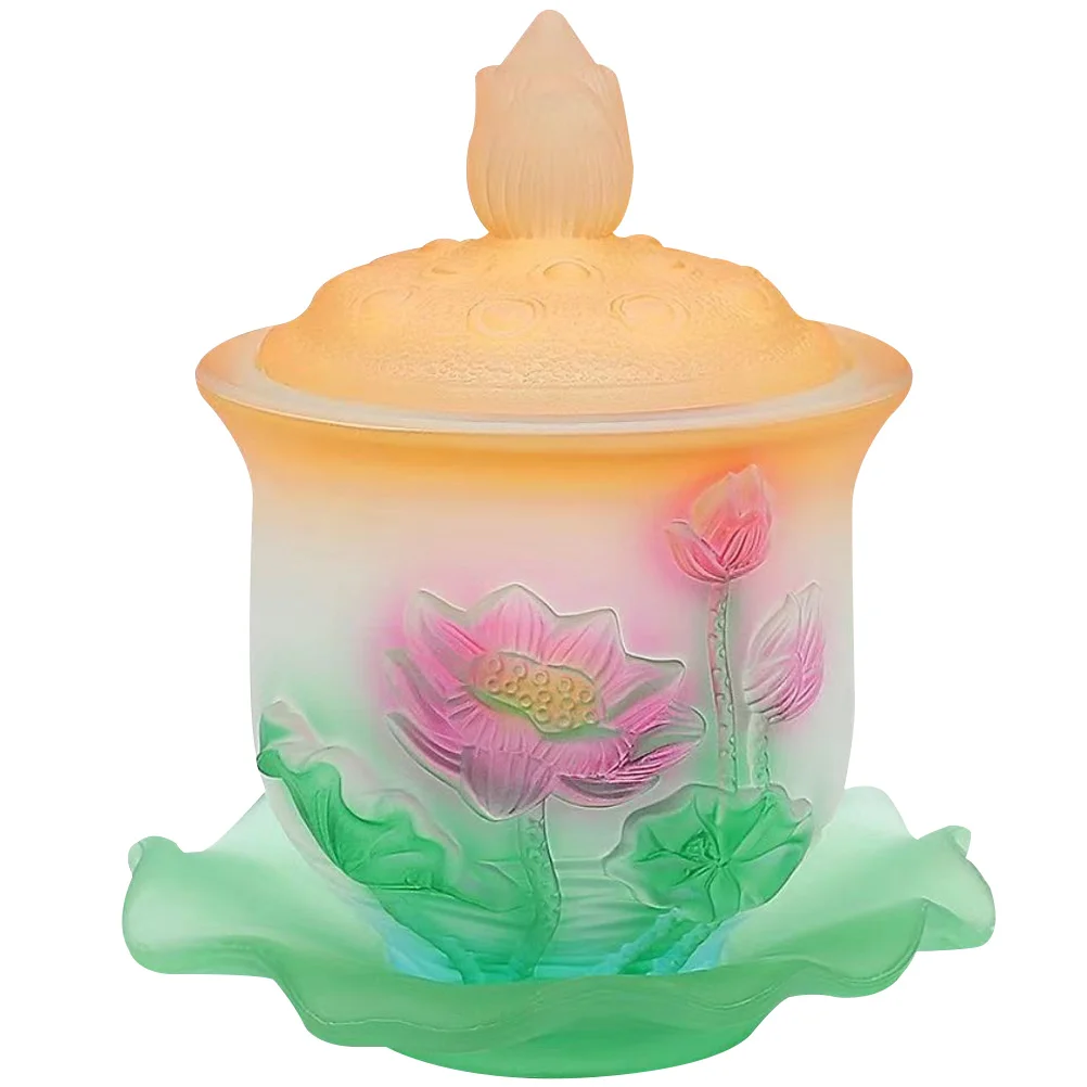 

Cup Chinese Tea Cup Ritual Cup Desktop Tibetan Worship Cup Glass Water Cup
