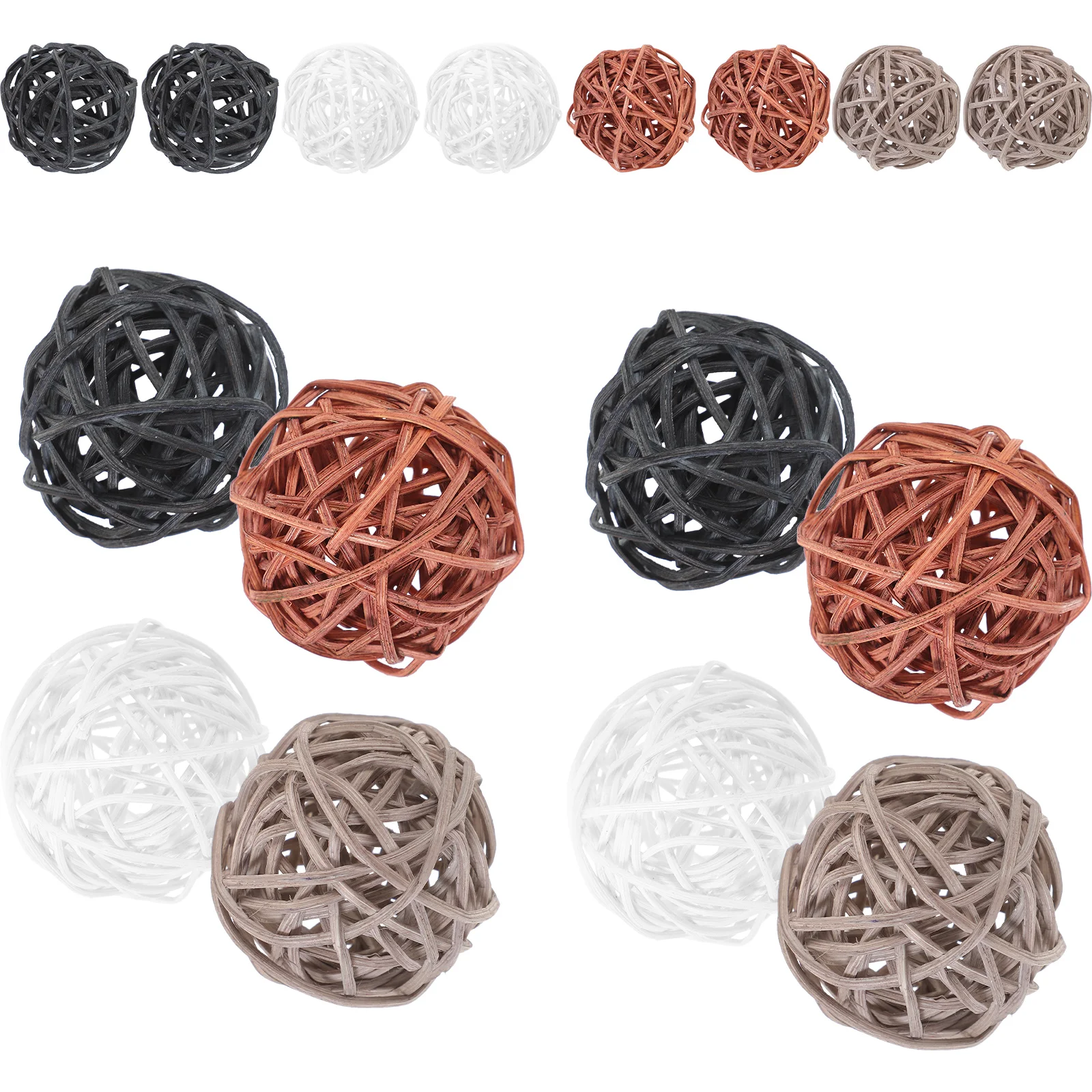 

Wicker Takraw Ball Xmas Balls Layout Hanging Rattan Decorative Bowl Fillers Pendant Home