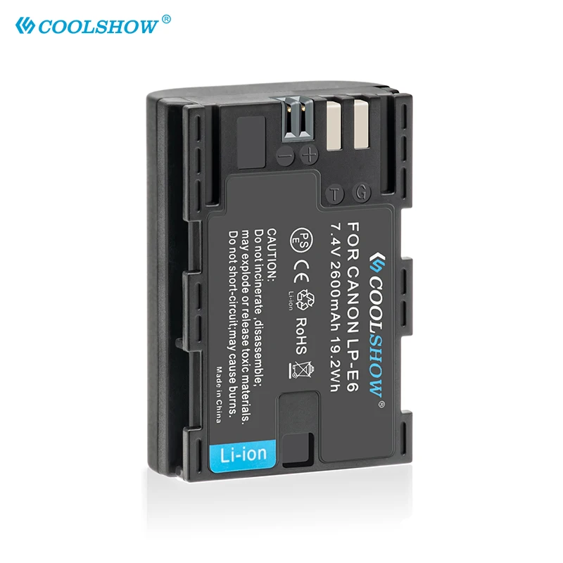 Аккумулятор для Canon EOS MarkII III IV LP-E6 18-200IS Kit 5D mark III 6D 7D 80D 70D 60D 5D LPE6 2000 мАч