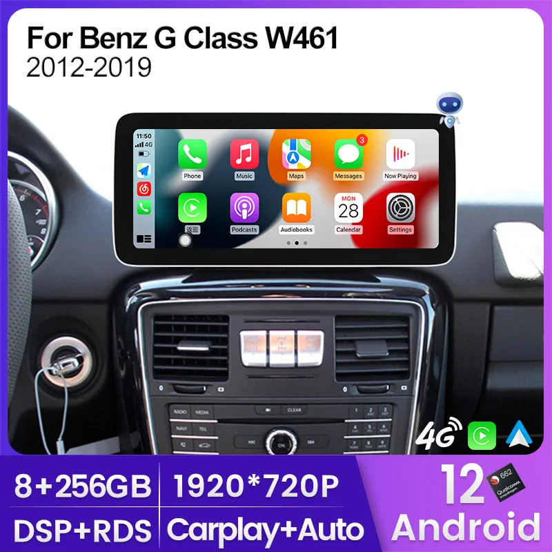 

Для Apple Carplay Android авто для Mercedes Benz W463 W461 G класс 2008-2020 WIFI BT DSP 4G Lte Ai голосовой автомобильный радиоприемник