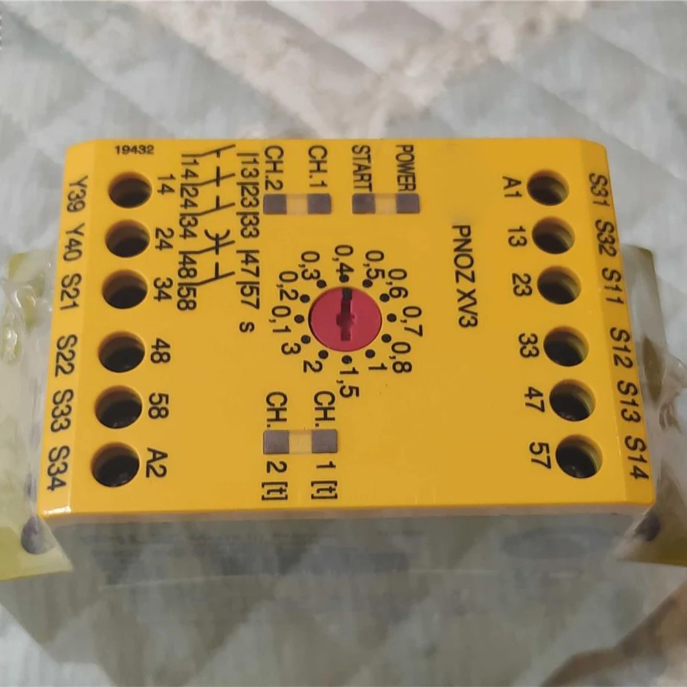 Для Pilz PNOZ XV3 3/24 В постоянного тока 3n/o 2n/o t 774542 Модуль управления реле безопасности