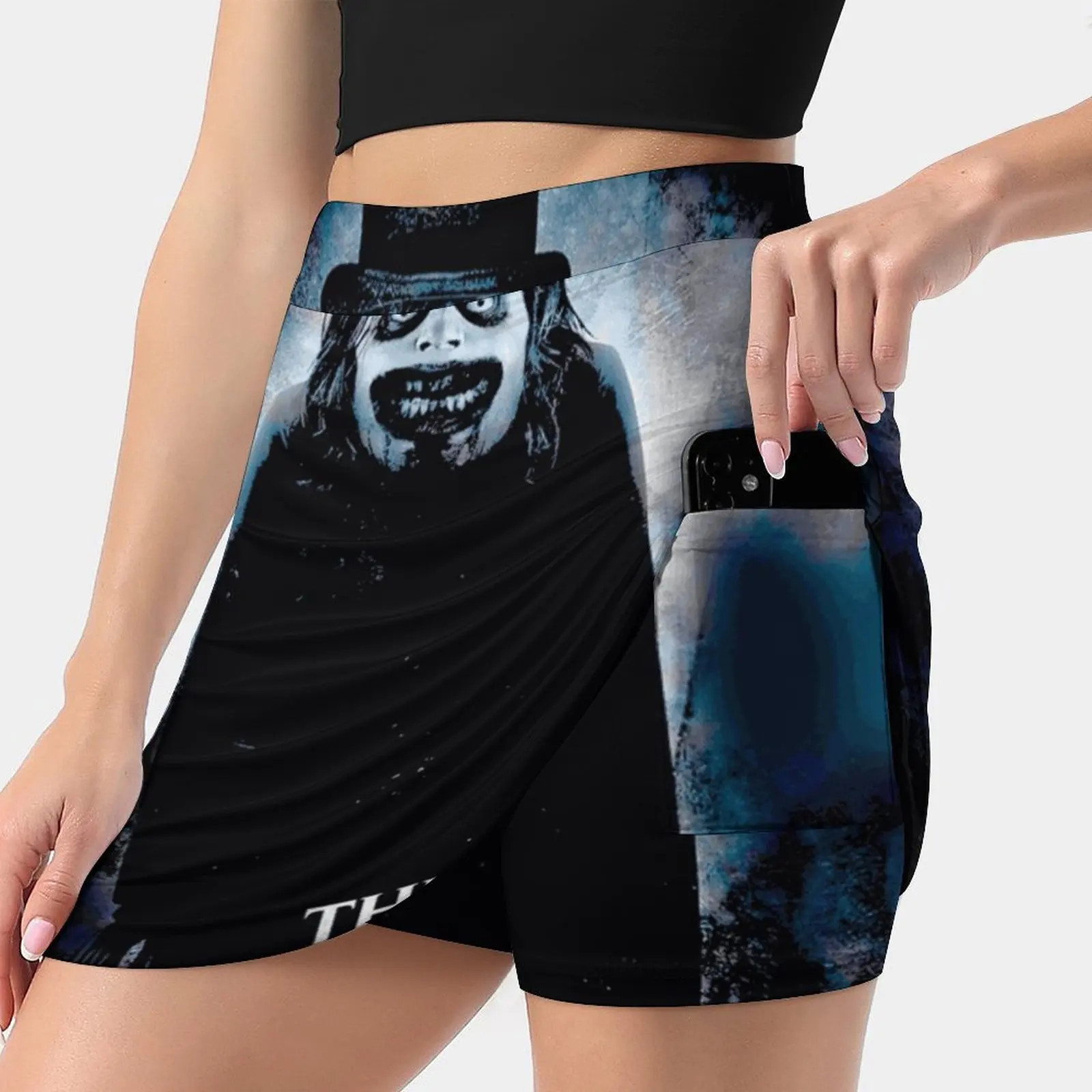 Babadook Женская модная спортивная юбка с карманами Теннисные юбки для бега гольфа