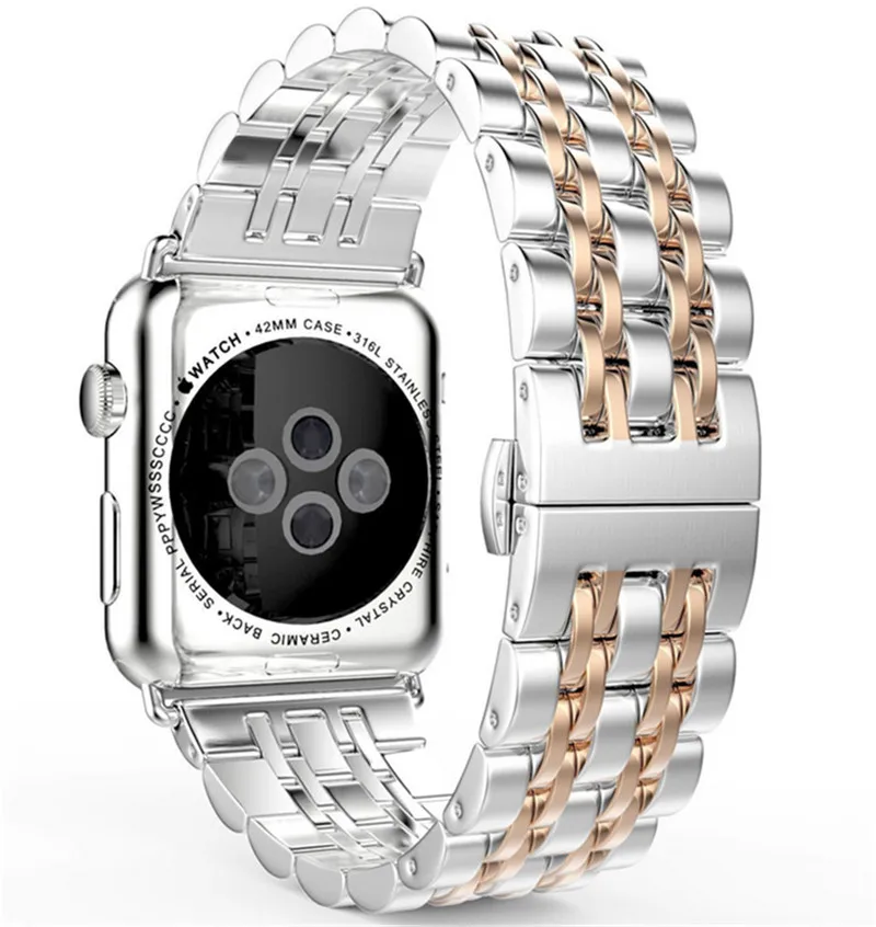 Fashion Classic Stainless Steel Strap for Apple Watch Series 1 2 3 4 5 Watchband for iWatch Edition 40 38 42 44MM accessories