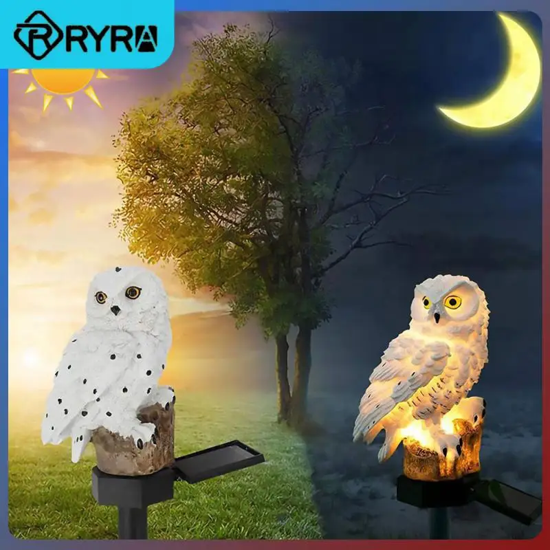 Owl Animal Landscape Lighting Waterproof Decorative Shine Light For Pathway Patio Yard Lawn Solar Powered Outdoor Lamp Lanten