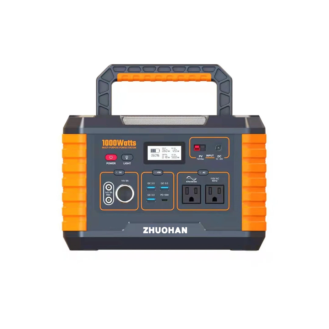 

High-quality outdoor power supply is powered by a lithium-ion 18650 battery pack, with a cycle life of 800 times 27Ah 1000Wh