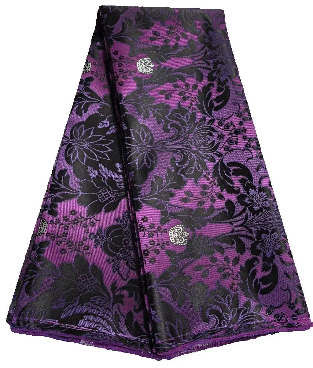 5 ярдов дамасская кружевная ткань нигерийская парча материалы Aso Oke оригинальная