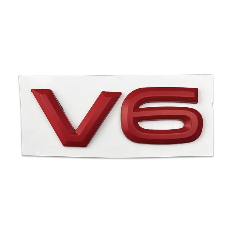 

ABS V6 логотип автомобиля передняя решетка значок задний багажник эмблема для Volkswagen VW Golf Passat Phaeton R32 R36 Touareg Teramont Polo Jetta