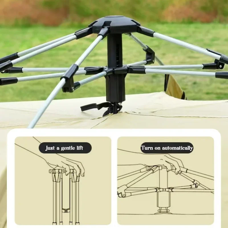 Автоматическая двухуровневая палатка для кемпинга