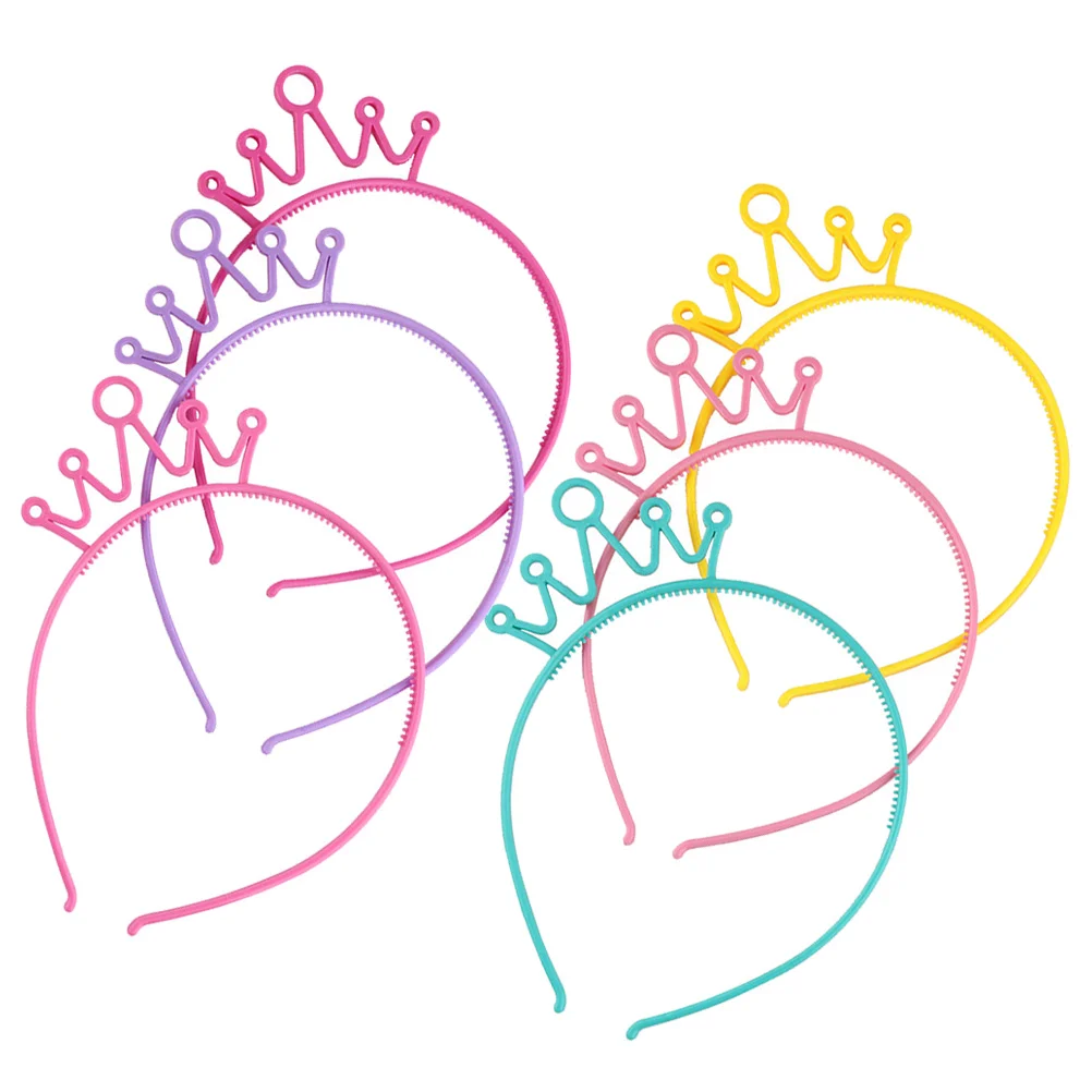 

24 шт. головной убор с короной головной убор Головные уборы для малышей резинки для маленькой принцессы обруч Детские Завязки для малышей