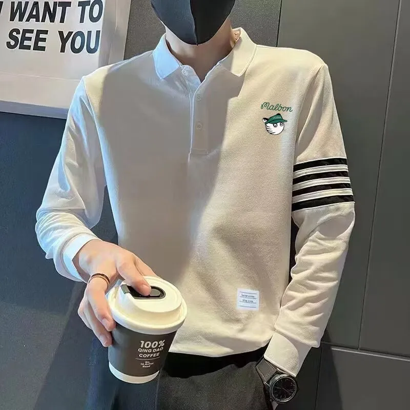 

Spring Men Wear Golf Clothing Men's Long-sleeved T-shirt Golf Shirt Golf Sports Men's Top Golf Shirt Casual Top golf wear