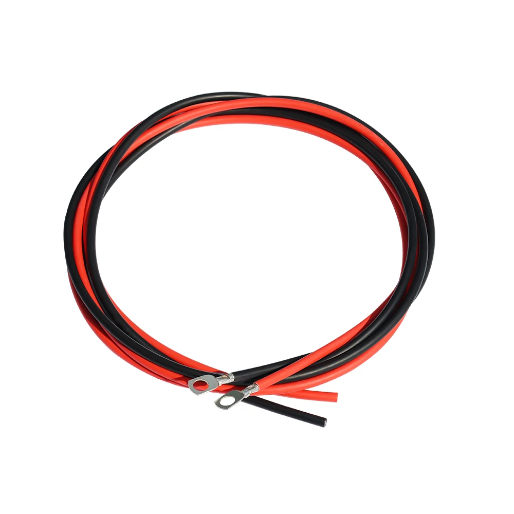 

Solar Cable Connector 1m / 2m /3m / 5m 2.5mm 14AWG Copper Black OR Red for solar panel battery TUV Approval PV
