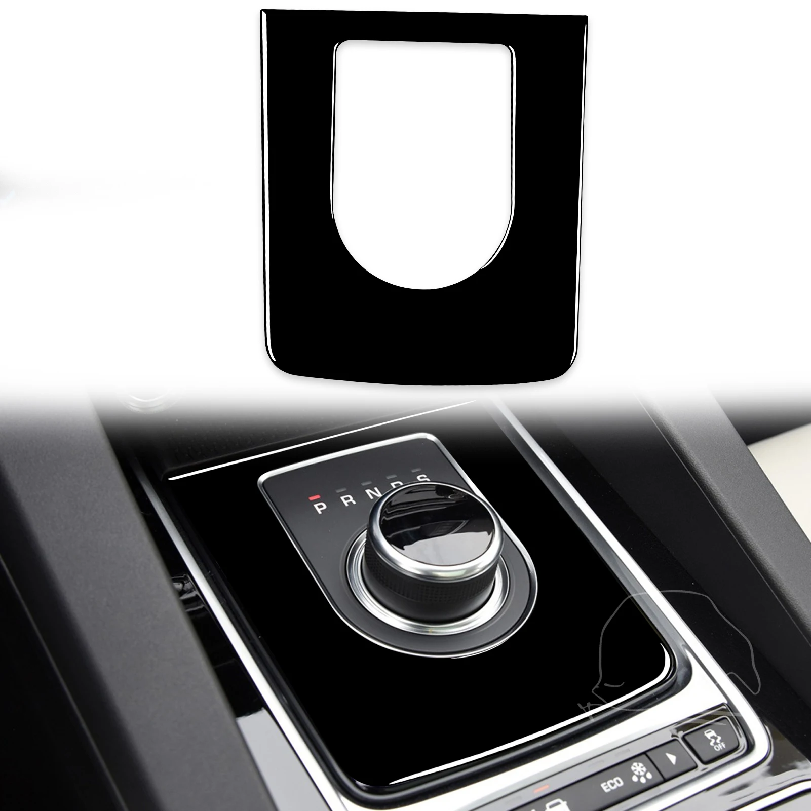 

Для Jaguar F-PACE X761 2016-2018 аксессуары пианино черная пластиковая Автомобильная интерьерная переключающая панель отделка стикер LHD RHD