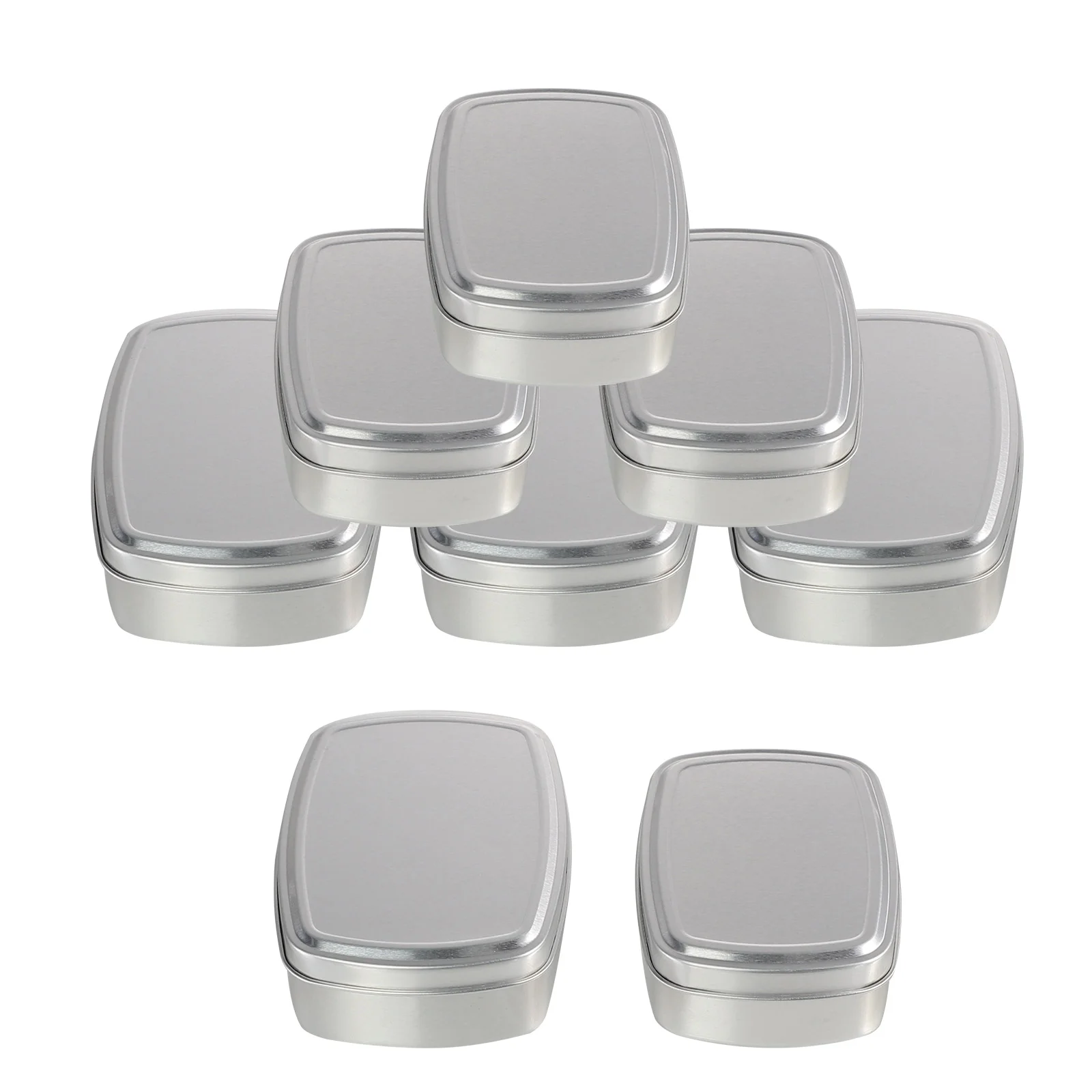 

Tin Aluminum Soap Cans Metal Storage Box Tins Can Balm Holder Empty Jar Canister Case Square Lid Travel Tea Jars Sealed