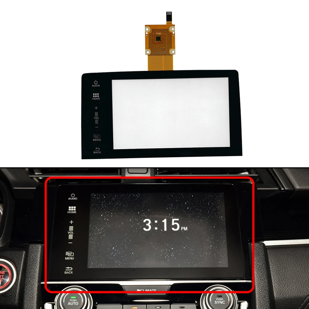 

1pc 7inch Touch Screen Digitizer Black For Honda Civic 2016-2019 Car Radio Multimedia Video Player Radio Navigation