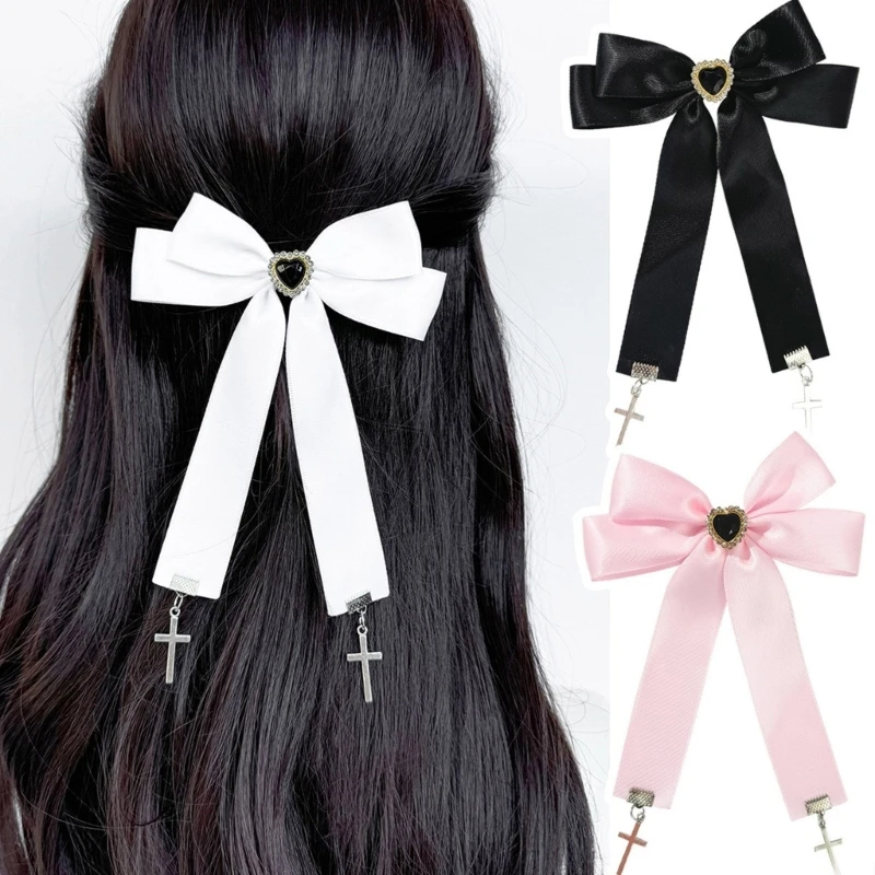 95AB Заколка для волос с бахромой Заколки 2000-х годов сбоку девочек Модное украшение