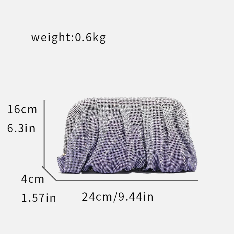 Яркий вечерний клатч с бриллиантами для женщин роскошная дизайнерская Яркая