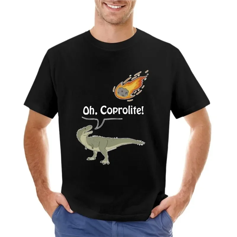 О копролит! Футболка блузка индивидуальные футболки пустые мужская одежда с