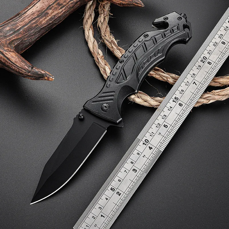 

New 3cr13MOV Stainles Steel Aluminum Handle Folding Blade Sharp Camping Tactical Knife High Hardness Self Defense Survival Knife