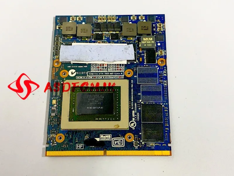 

6050A2494801-VGA-A02 для ноутбука TOSHIBA X70, графическая карта GTX675M, 100% проб. ОК