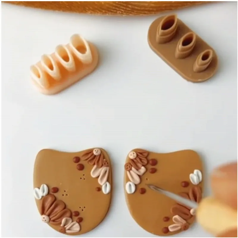 

Перфоратор для лепестков, микро-цветочный резак для глины, инструменты для сережек из глины, товары для полимерной глины