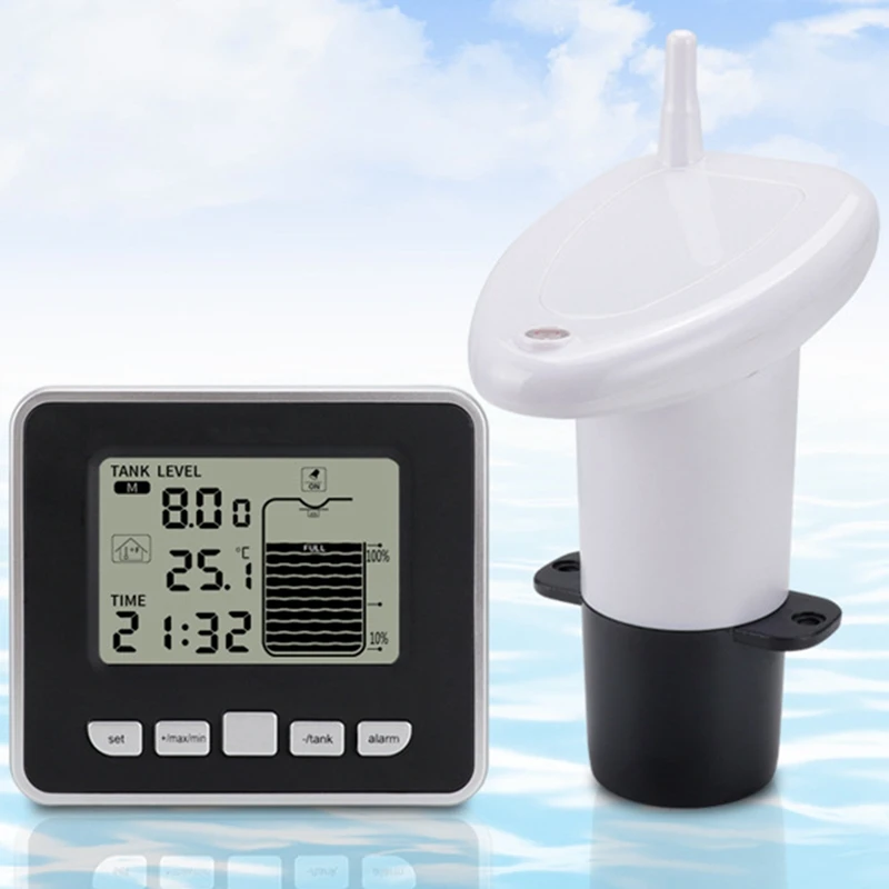 Беспроводной индикатор уровня воды датчик резервуара для жидкости цифровой