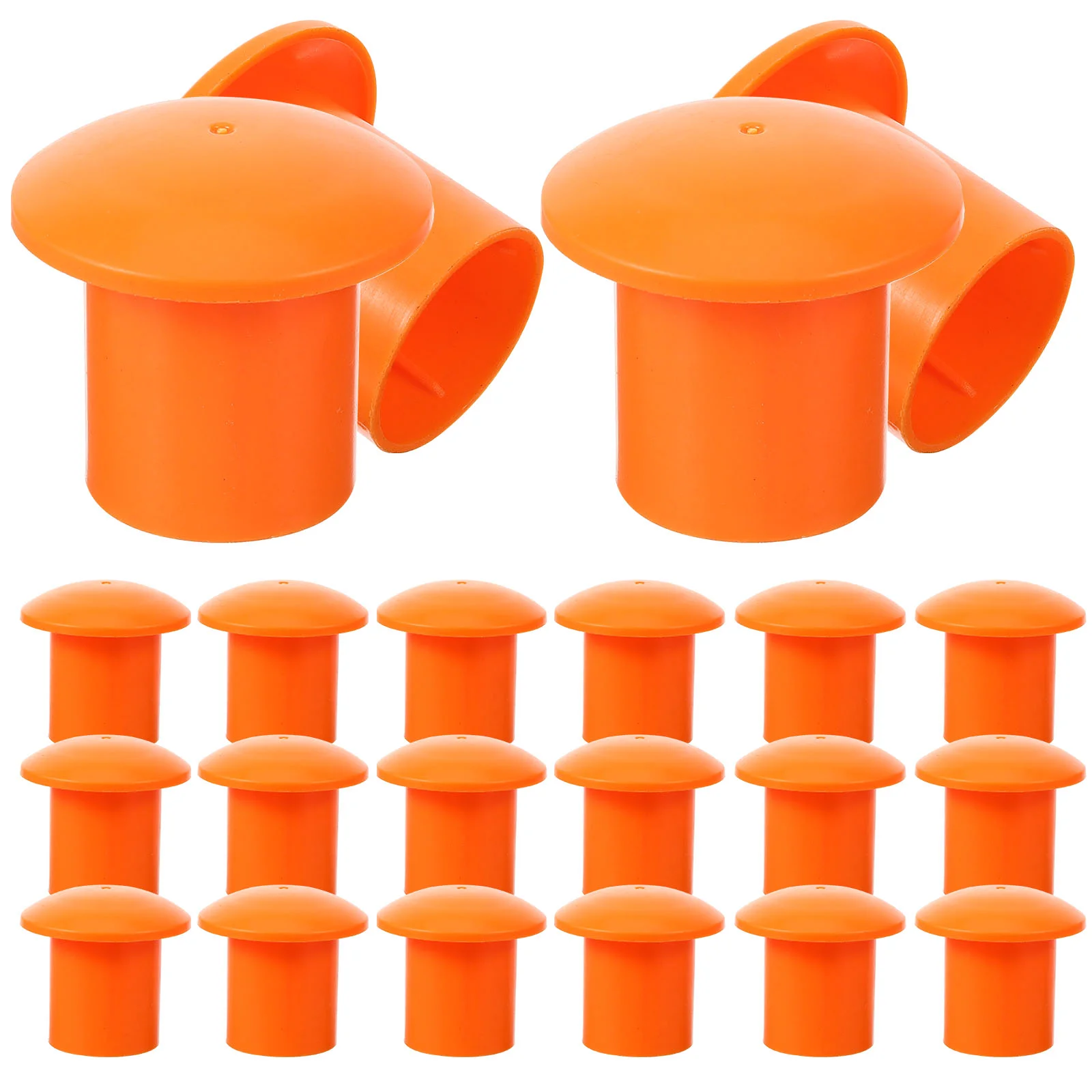 

40 Pcs Mushroom Cover Rebar Safety Caps Mesa Para Uñas Acrílicas Plastic