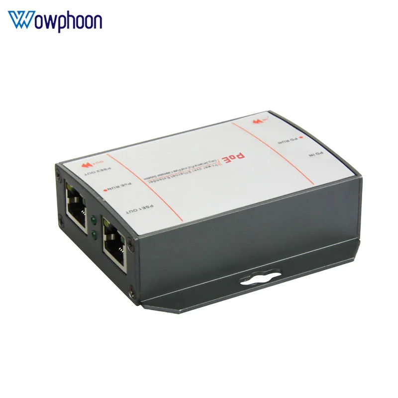 Single Port Gigabit PoE Splitter 60W 2 RJ45 ports 1 PoE port the output power is 60W, voltage is 56V