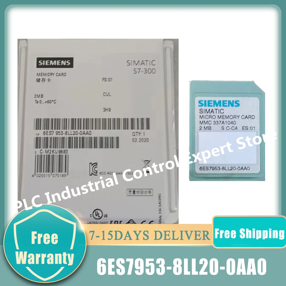 

Новинка 6ES7953-8LL20-0AA0 SIEMENS 6ES7 953-8LL20-0AA0 Micro карта памяти MMC 2 Мб