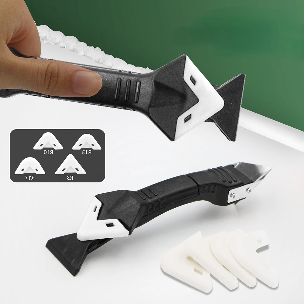 

NEW 3 In1 Glass Glue Angle Scraper Caulking Tool Shovel Binder Multifunctional Rubber Shovel Silicone Remover Angle Seam Shovel