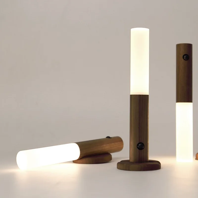 

Intelligent Human Sensing LED Night Light Rechargeable Corridor Cabinet Wall Light Household Bathroom Sensing Light Night Lamp