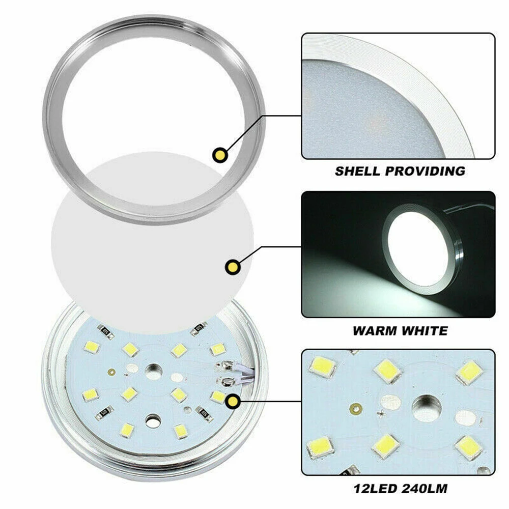 4PCS Camper Van Light 12 v Motorhome LED Car Interior Warm 3000/4000/6400K RV Caravan Roof 12v Trailer Lights |