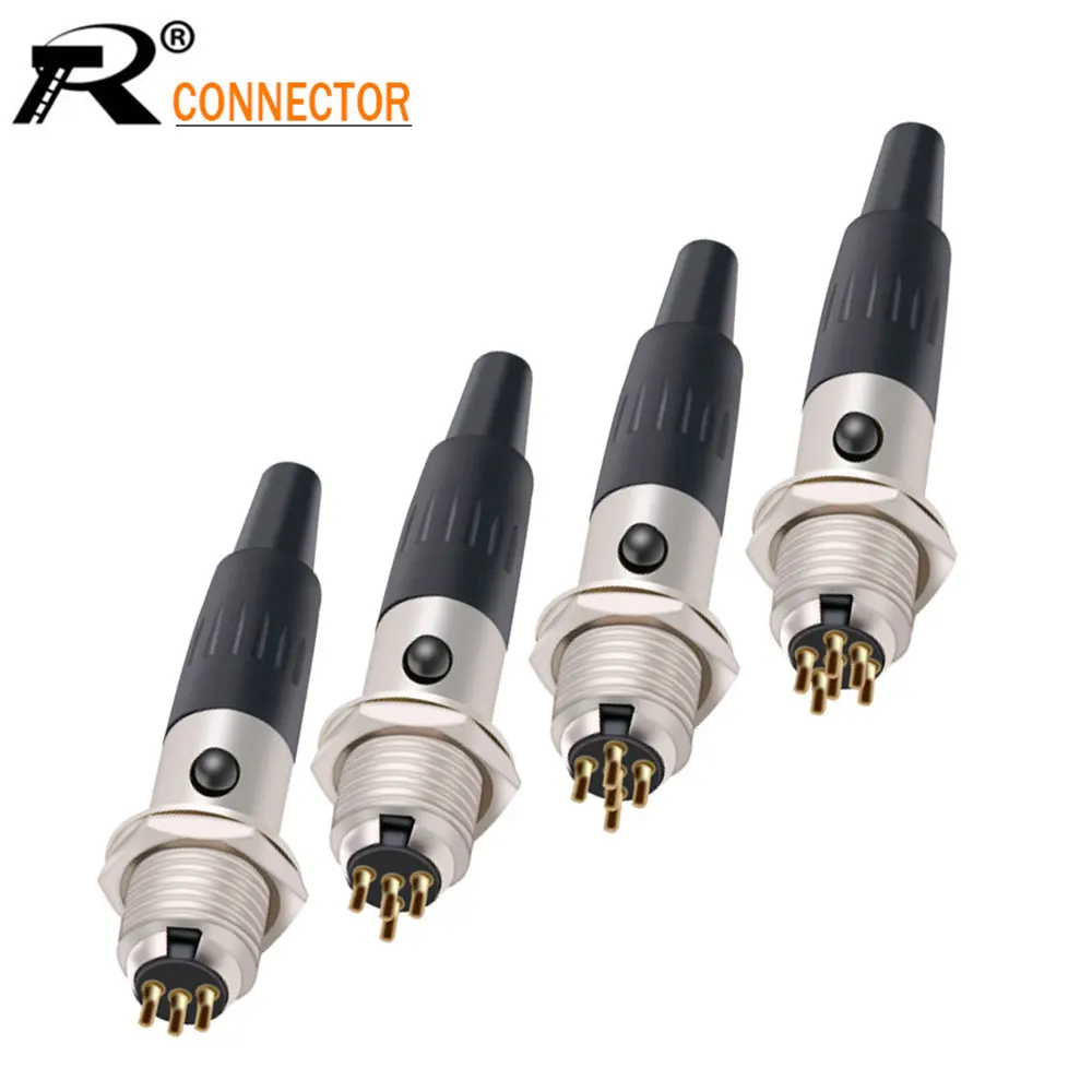 8pcs/4sets High Quality Mini XLR 3/4/5/6 Pin Female Plug + Male Socket Small XLR Microphone Connector MIC for Cable Soldering